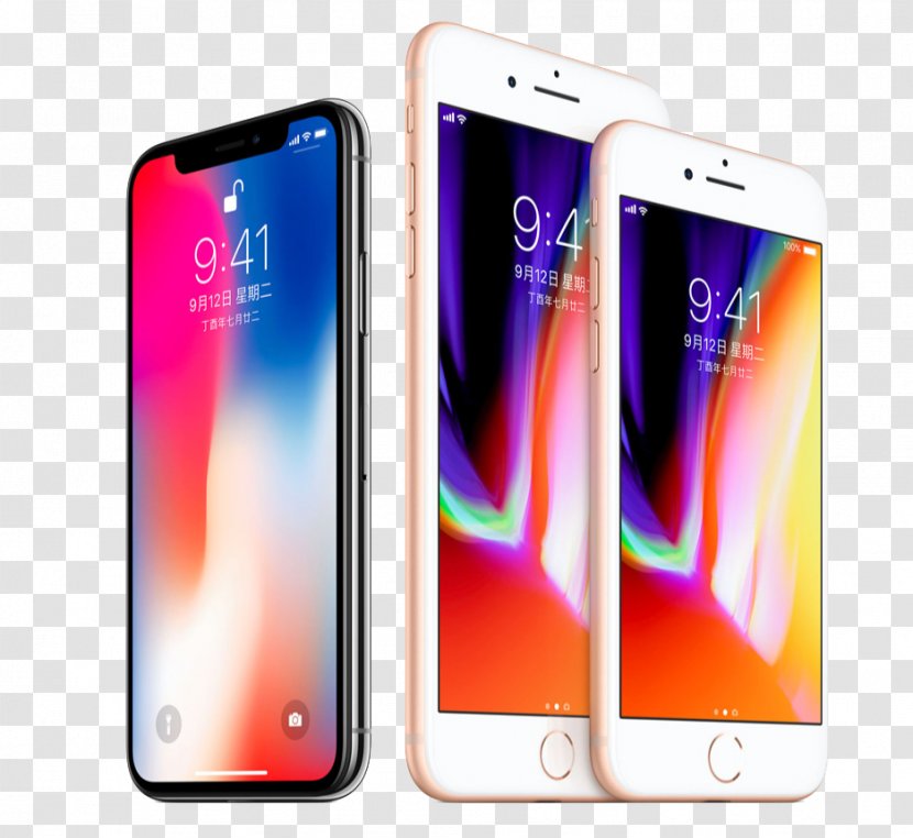 IPhone 8 X 4 Apple Watch Series 3 Smartphone - Face Id - Iphone,X Transparent PNG