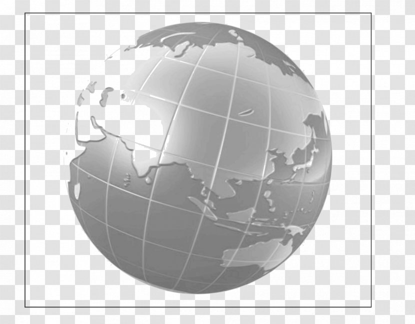 Globe World Map - English - Earth Vector Transparent PNG