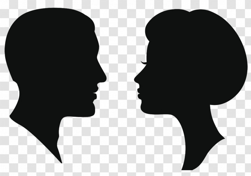 Silhouette Female Man Clip Art - Head - Woman Transparent PNG