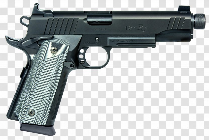 Remington 1911 R1 .45 ACP Arms Firearm M1911 Pistol Transparent PNG