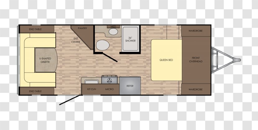 Floor Plan Campervans Caravan Trailer Dinette - Camping - Sunset Dreams Transparent PNG