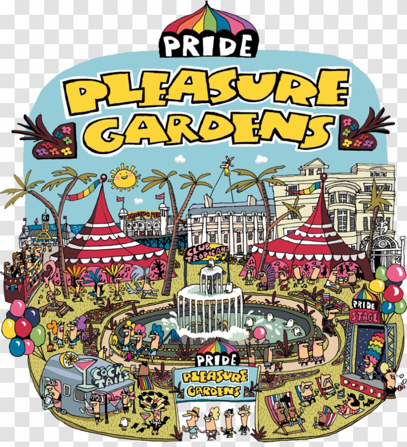 Brighton Pride Old Steine Pleasure Garden Festival - Park - Double Ninth Stage Transparent PNG