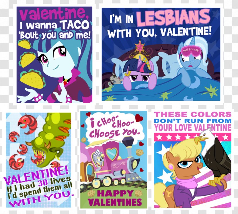 Pony Rainbow Dash Fluttershy Scootaloo Valentine's Day - Cartoon Transparent PNG