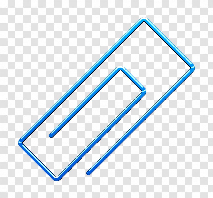 Attachment Icon Blue Free - Ui Outline Transparent PNG