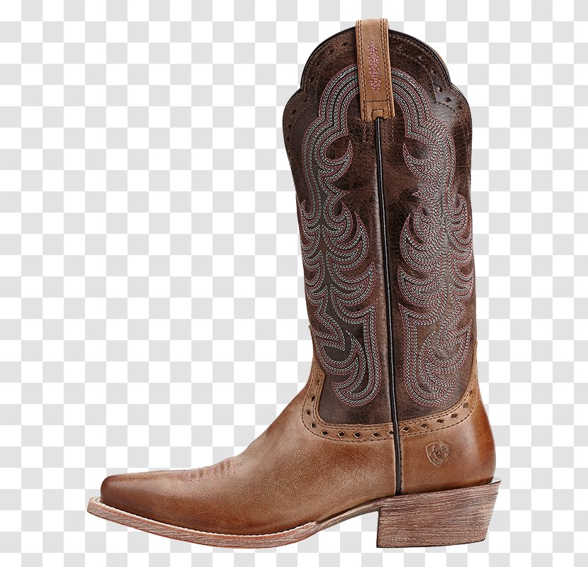 Cowboy Boot Ariat Shoe - Brown Transparent PNG