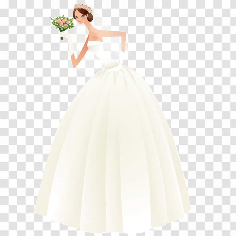Wedding Dress Bride - Watercolor - The Most Beautiful Transparent PNG