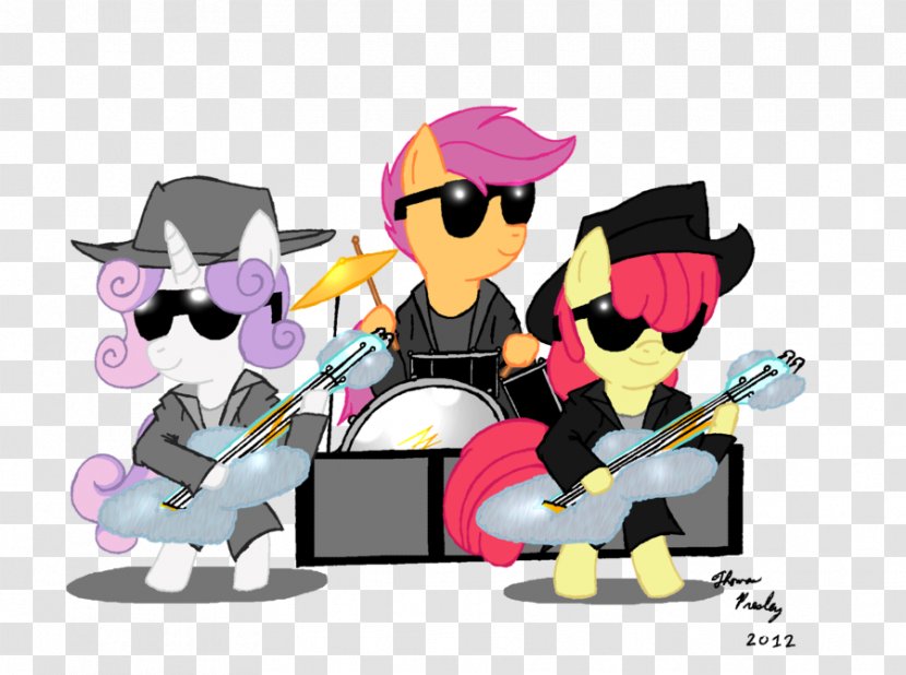 Scootaloo Apple Bloom DeviantArt Sweetie Belle Artist - Pony - Yes Rock Band Transparent PNG