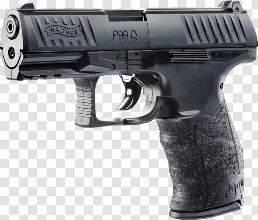 Walther PPQ Carl GmbH Umarex P99 Air Gun - Silhouette - Handgun Transparent PNG