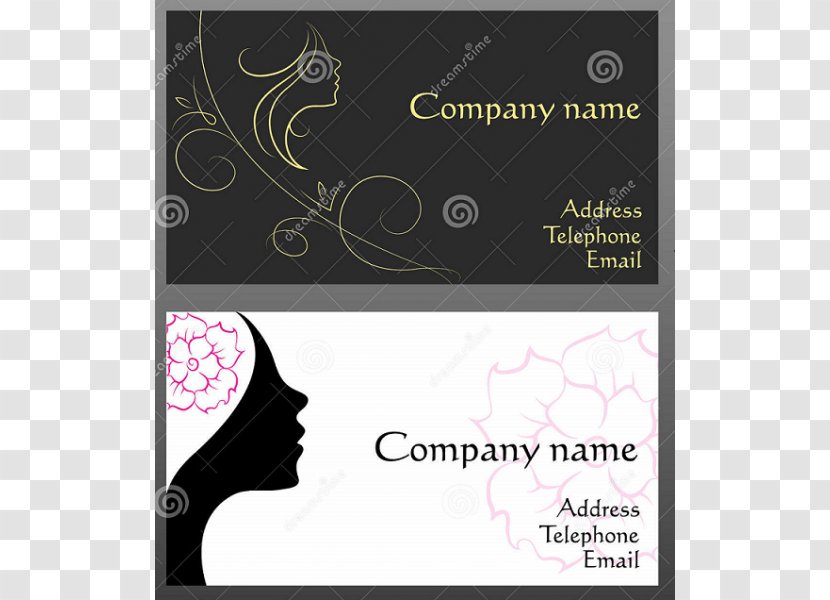 Beauty Parlour Cosmetologist Business Cards Card Design Fashion Designer - Logo - Hair Transparent PNG