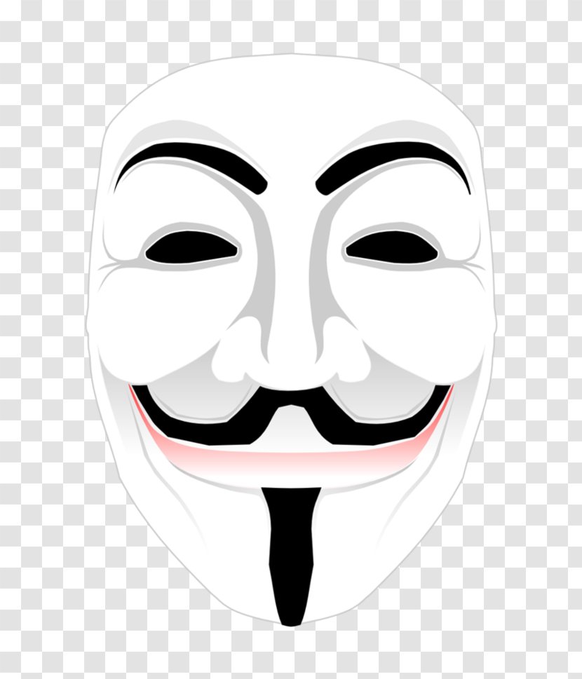 Guy Fawkes Mask Anonymous Clip Art - November 5 Transparent PNG