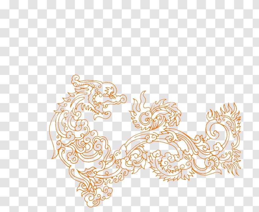 Chinese Dragon Motif - Traditional Pictures Transparent PNG