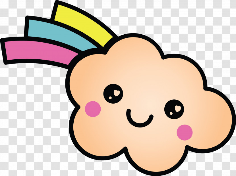 Cartoon Nose Pink Cheek Snout Transparent PNG