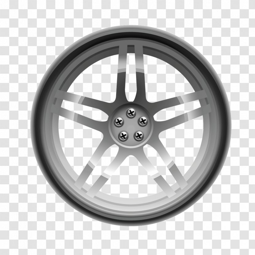 Car Alloy Wheel Tire Rim - Product - Automobile Hub Rims Parts Transparent PNG