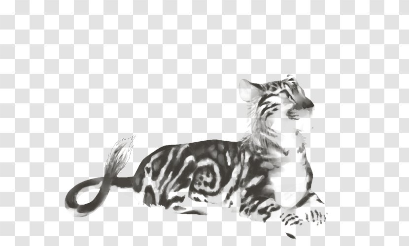 Felidae Cat Tiger Lion Cheetah - Big - Mottled Ink Transparent PNG