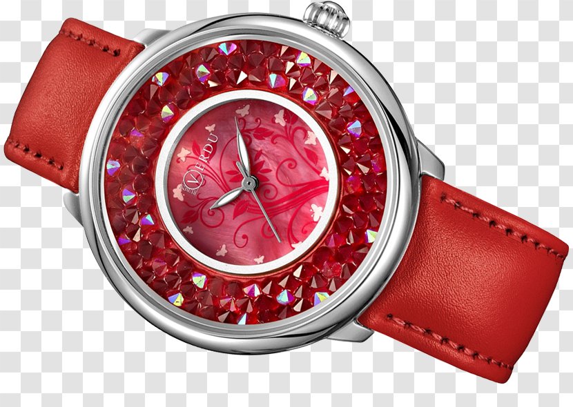 Watch Strap Blinking Crystal RED.M - Red Transparent PNG