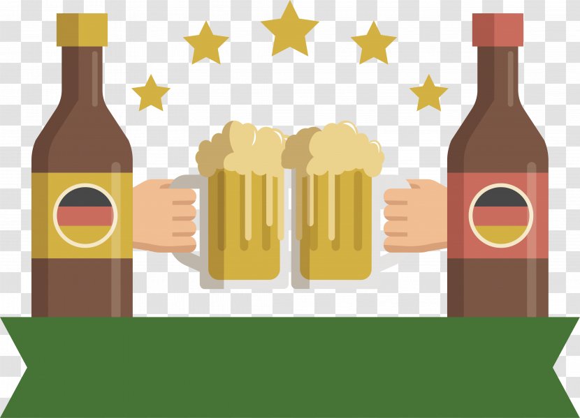 Beer Champagne Oktoberfest Bottle - Cheers, Festival Tags Transparent PNG