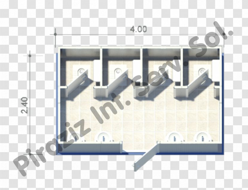 Intermodal Container Shower Douche - Previousnext - Wc Plan Transparent PNG