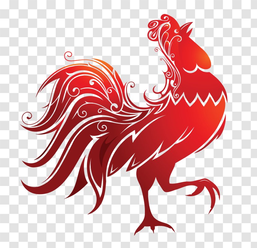Rooster Chinese Zodiac New Year Calendar 0 - 2017 Transparent PNG