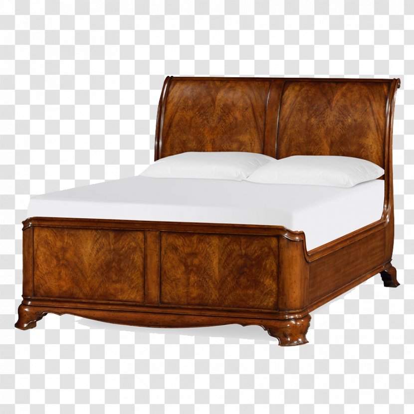 Bed Frame Sleigh Art Deco Furniture Transparent PNG