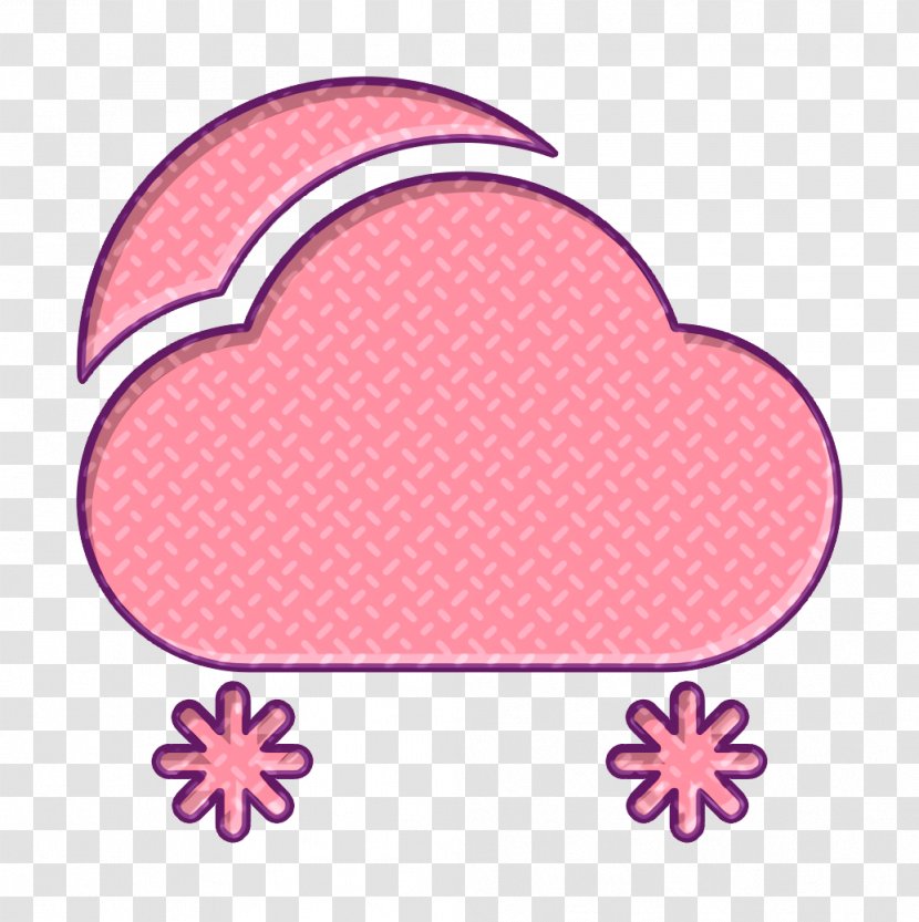 Cloud Icon Day Snow - Peach Heart Transparent PNG