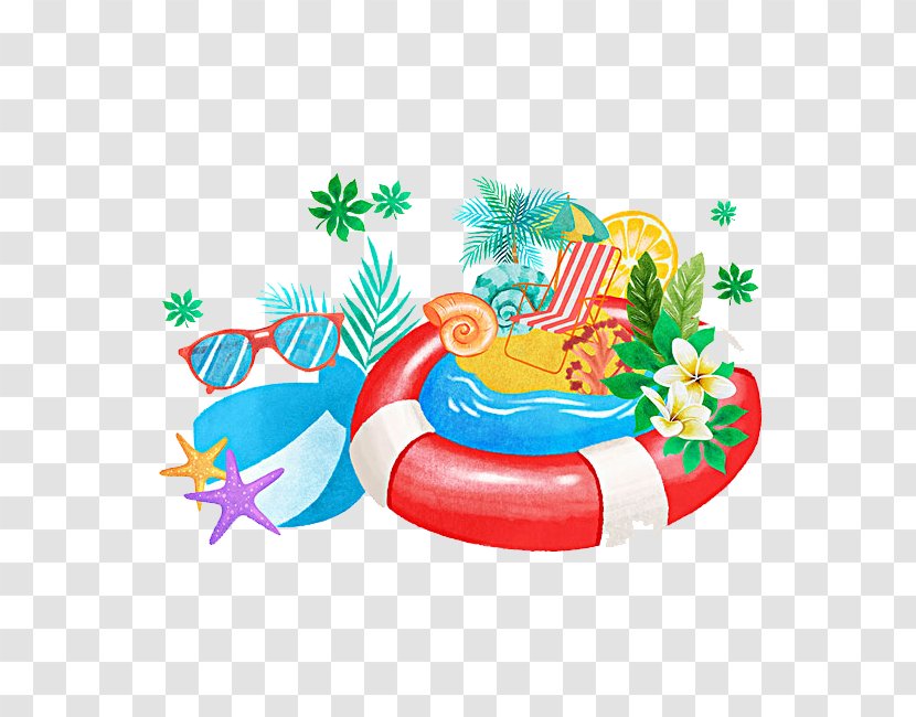 Beach Of La Concha Swim Ring Clip Art - Seaside Transparent PNG