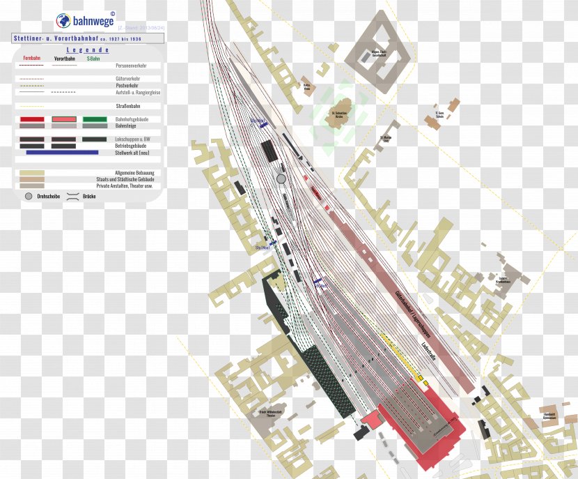 Berlin S-Bahn Nord-Süd Tunnel Berlin–Szczecin Railway Deutsche Bahn Cul-de-sac - Bahnbetriebswerk - S Map Transparent PNG