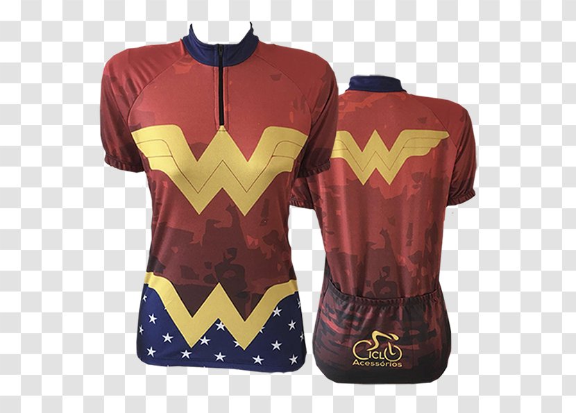 T-shirt Wonder Woman Sport Sleeve - Brand Transparent PNG