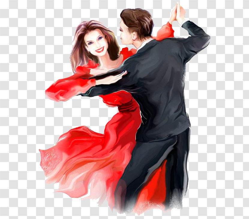 Ballroom Dance Salsa Drawing Tango - Heart - Painting Transparent PNG