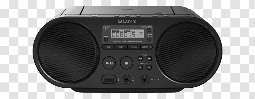 Sony Boombox Compact Disc CD Player Radio - Media - Sb's Transparent PNG