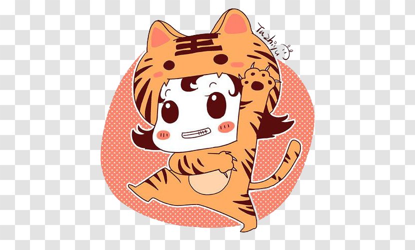 Tiger Cartoon Drawing Transparent PNG