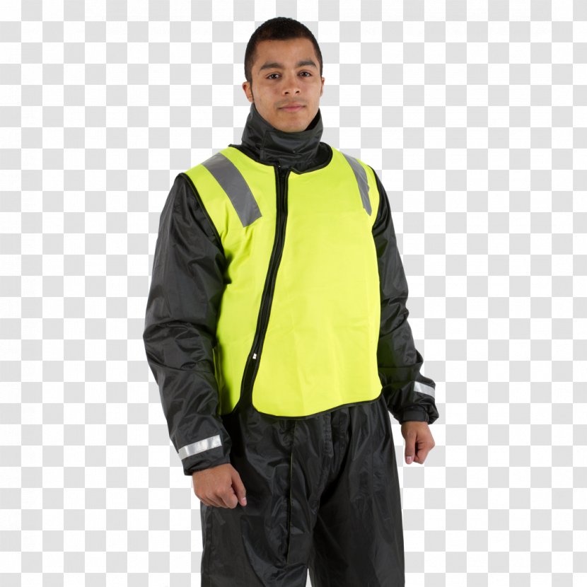 High-visibility Clothing Gilets Motorcycle Waistcoat - Sleeve - Reflective Hoops Transparent PNG