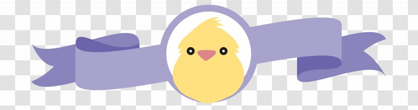Easter Bunny Chicken Egg Waffle - Vector Yellow Purple Ribbon Bubble Transparent PNG