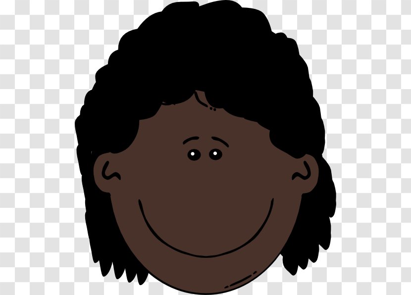 Black Hair Brown Clip Art Transparent PNG