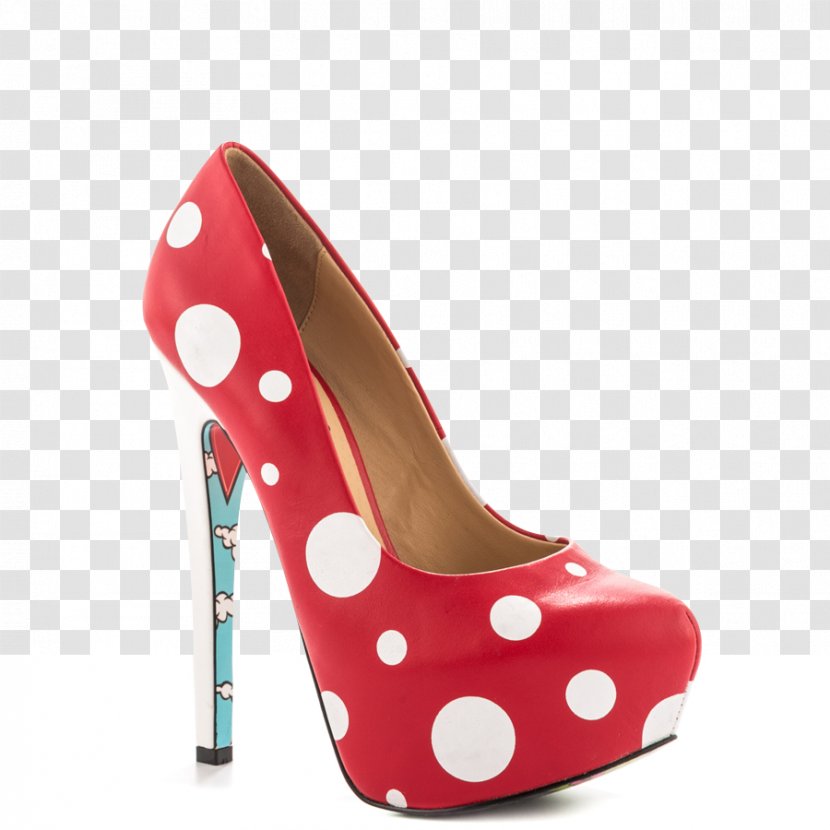 Court Shoe Sneakers Fashion Polka Dot - Red - Wholesale Transparent PNG