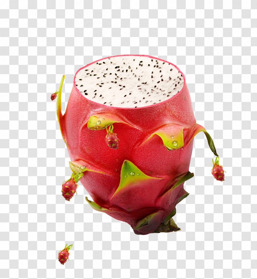 Pitaya Fruit - Cut Dragon Transparent PNG