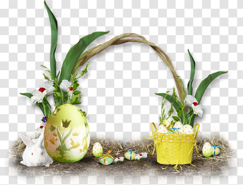 Easter Bunny Egg Holiday Christmas - Vase - Frame Transparent PNG