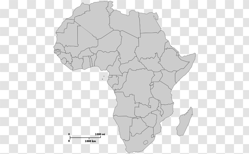 Central Africa Blank Map Mapa Polityczna Country Transparent PNG