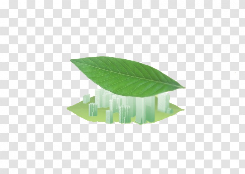 Green Desktop Environment Wallpaper - Leaf - Model Transparent PNG