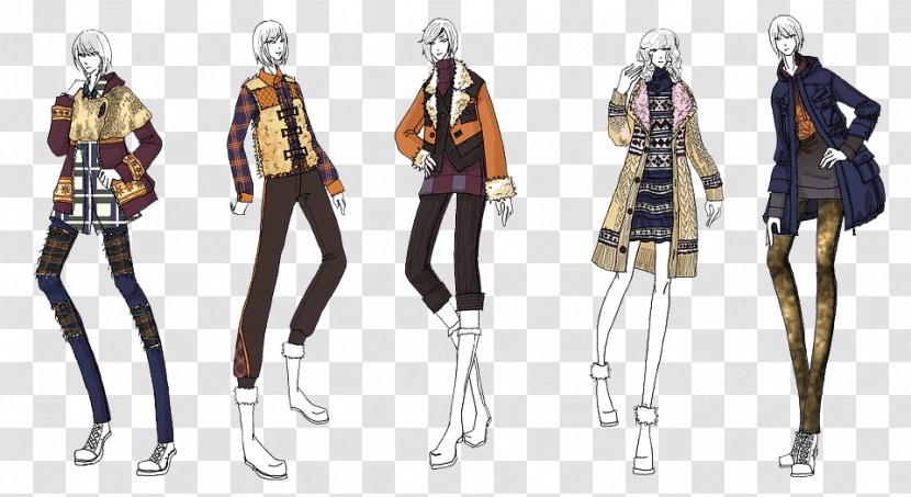 Fashion Designer Illustration - Costume - Cartoon Image Of Men And Women Transparent PNG