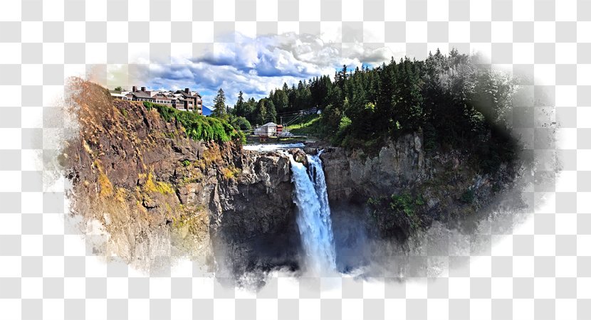 Snoqualmie Falls Waterfall McWay Desktop Wallpaper - Cartoon - Silhouette Transparent PNG