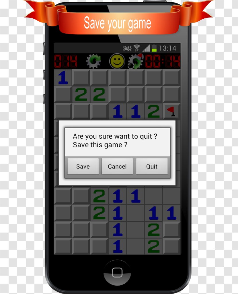 Classical Minesweeper Microsoft AdFree For Android - Telephony - Free Mines Landmine GameAndroid Transparent PNG