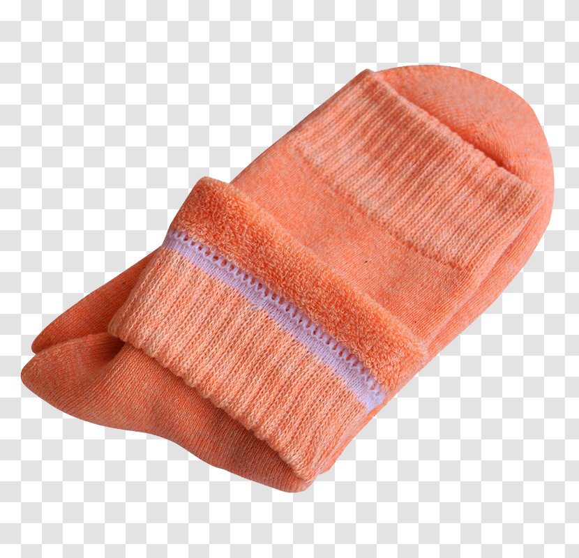 Google Images Designer Download - Orange - Autumn And Winter Cotton Cashmere Socks Transparent PNG