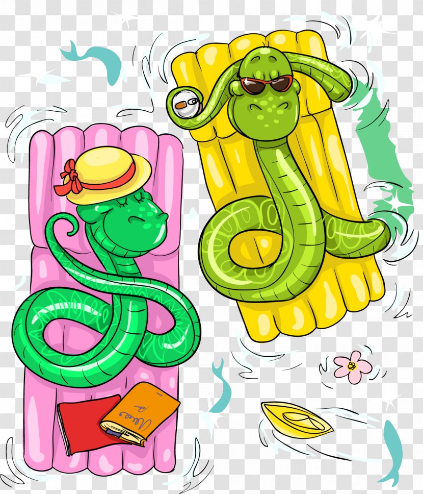 Reptile Snake Vector Clip Art - Area - Painted Transparent PNG