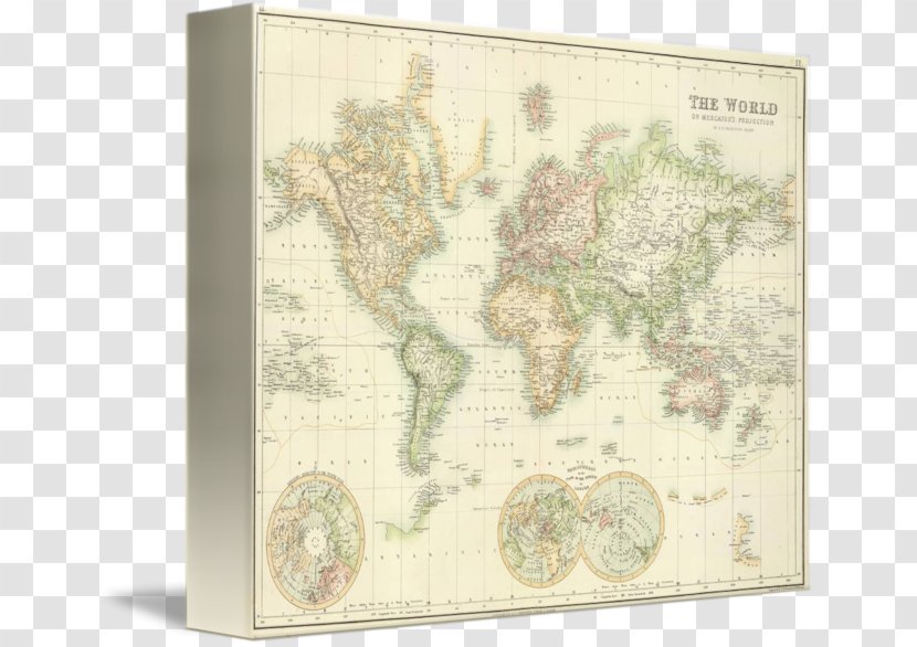 World Map Paper Poster - Fauna Transparent PNG