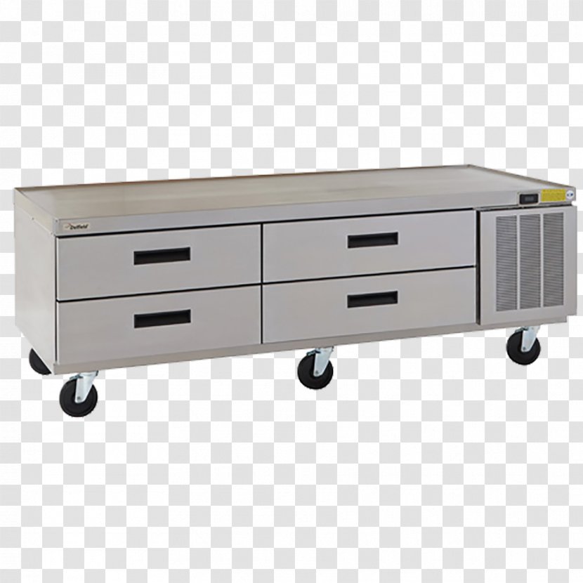 Drawer Table Refrigerator Refrigeration Kitchen - Low Profile Transparent PNG