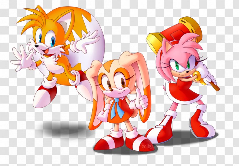 Amy Rose Sonic The Hedgehog Tails Cream Rabbit Character - Frame - And Transparent PNG