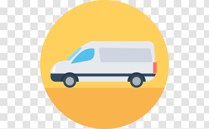 Minivan Car Transport - Orange Transparent PNG
