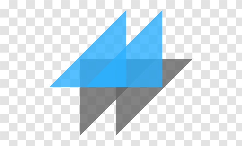 Logo Shape Triangle Circle - Blue - Geometry Elements Transparent PNG
