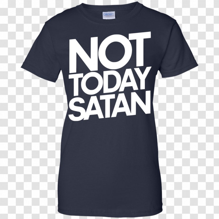 Printed T-shirt Not Today Satan Neckline - Logo Transparent PNG