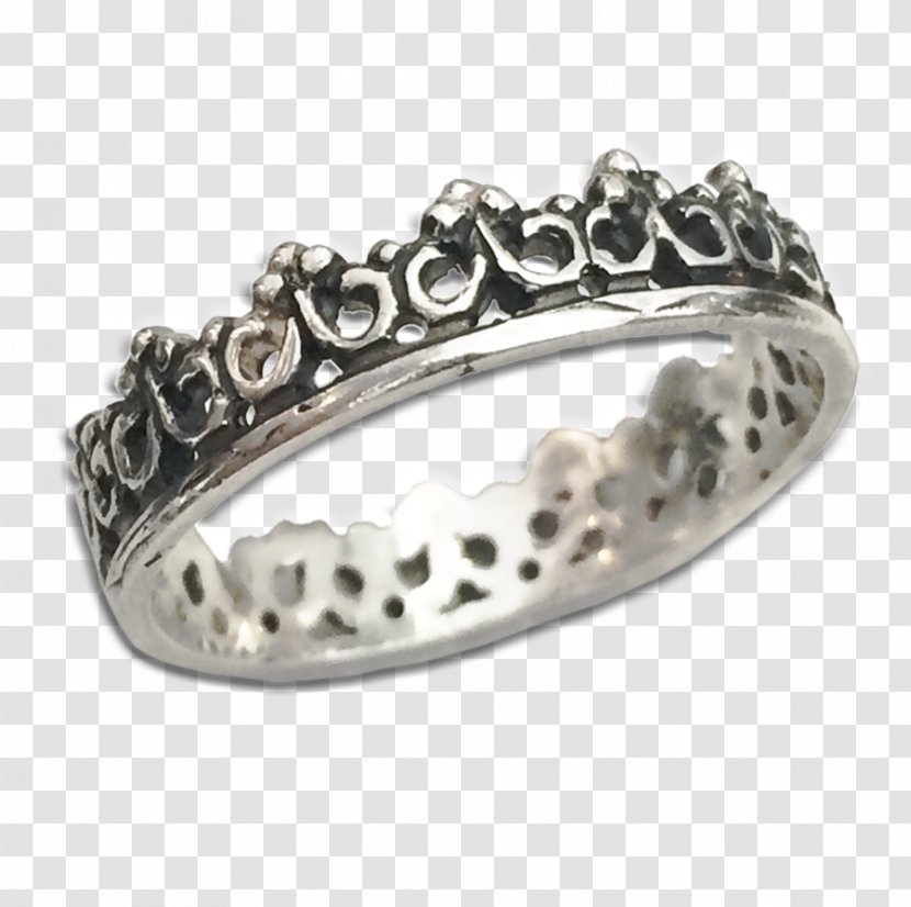 Ring Sterling Silver Bracelet Engraving - Crown Transparent PNG